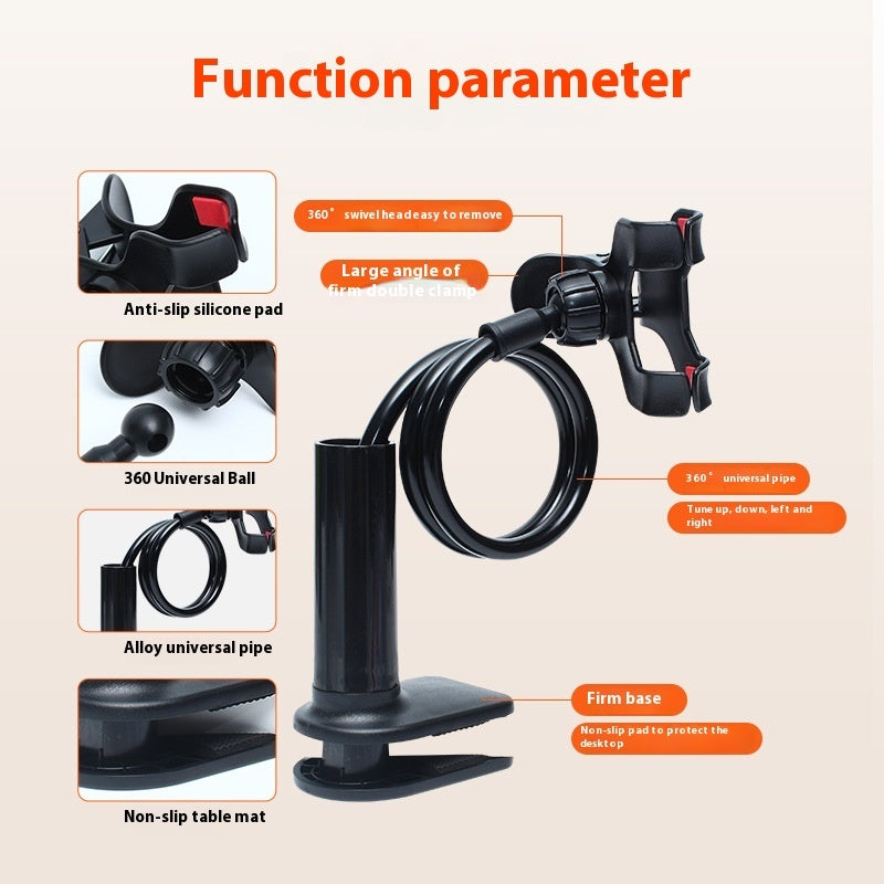 Lazy Spiral Base 360-degree Rotating Mobile Phone Bracket