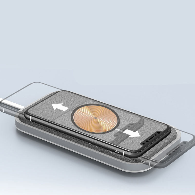 Compatible with Apple, the wireless charger is suitable for automatic fast charging of universal mobile phones Apple IPhone Huawei Xiaomi Samsung