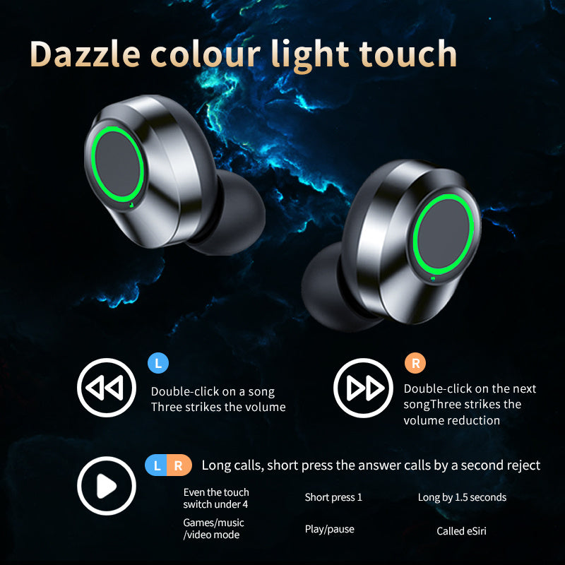 Écouteurs Bluetooth YD03 - TWS Écran Digital Éclairage LED