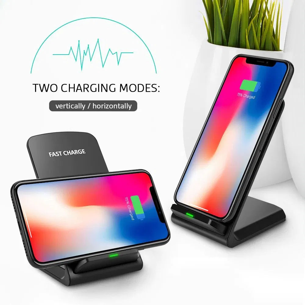 Chargeur Sans Fil Qi Premium - Station Charge Rapide 15W Support Téléphone