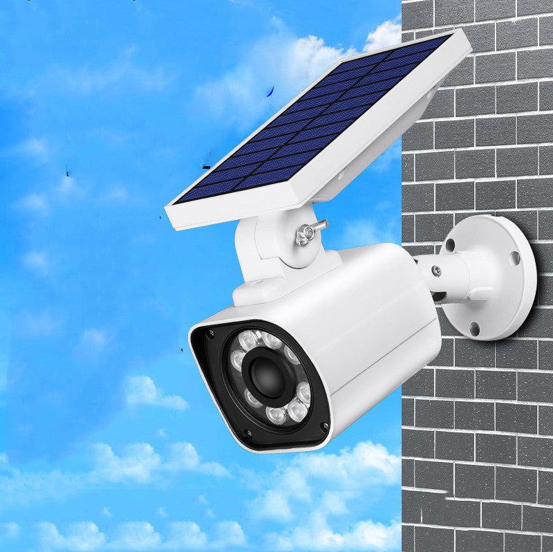 Caméra de Sécurité Solaire LED - Éclairage Automatique Détecteur Mouvement