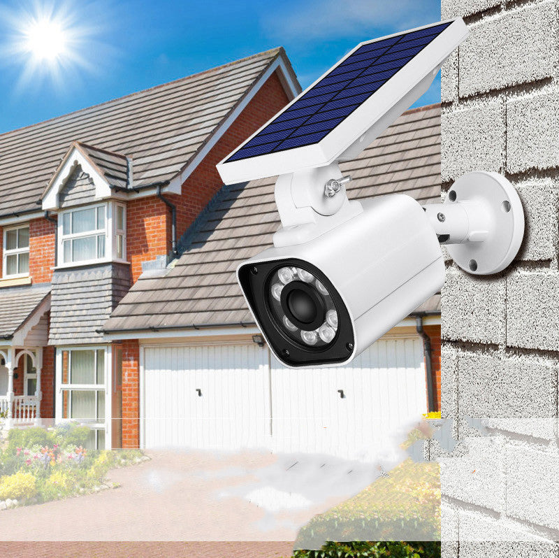 Caméra de Sécurité Solaire LED - Éclairage Automatique Détecteur Mouvement